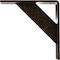 Ekena Millwork Traditional Steel Bracket, Antiqued Brass 2"W x 8"D x 8"H BKTM02X08X08TRABS - alternate 3